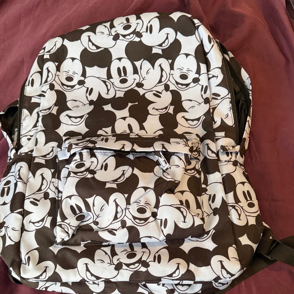 Blue and Black authentic Disney Parks Mickey Mouse Print Backpack